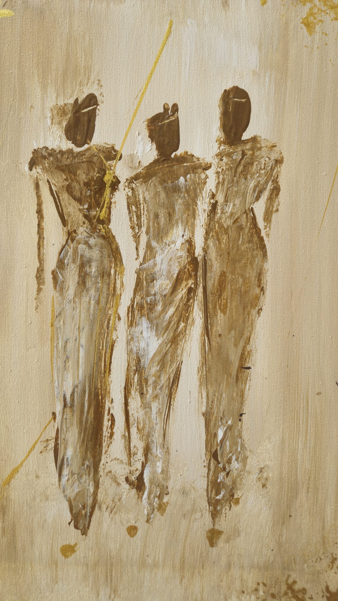 Gemälde - Acryl auf Leinwand "Schattengrazien" (Michaela Korn)