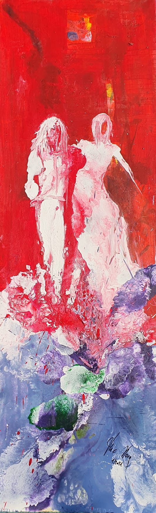 Gemälde "Jerome & Isabell" - Acryl auf Leinwand (Michaela Korn)