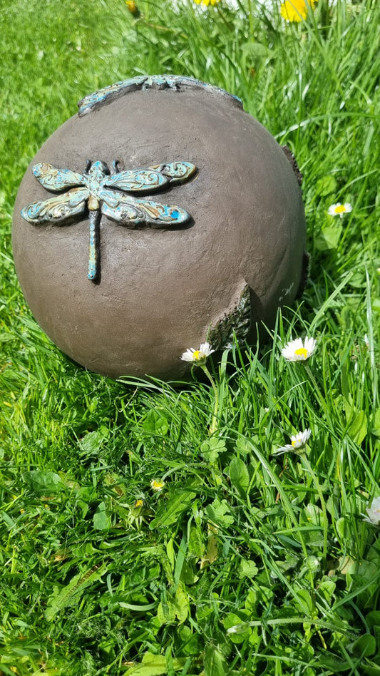 Deko-Tonkugel Libelle